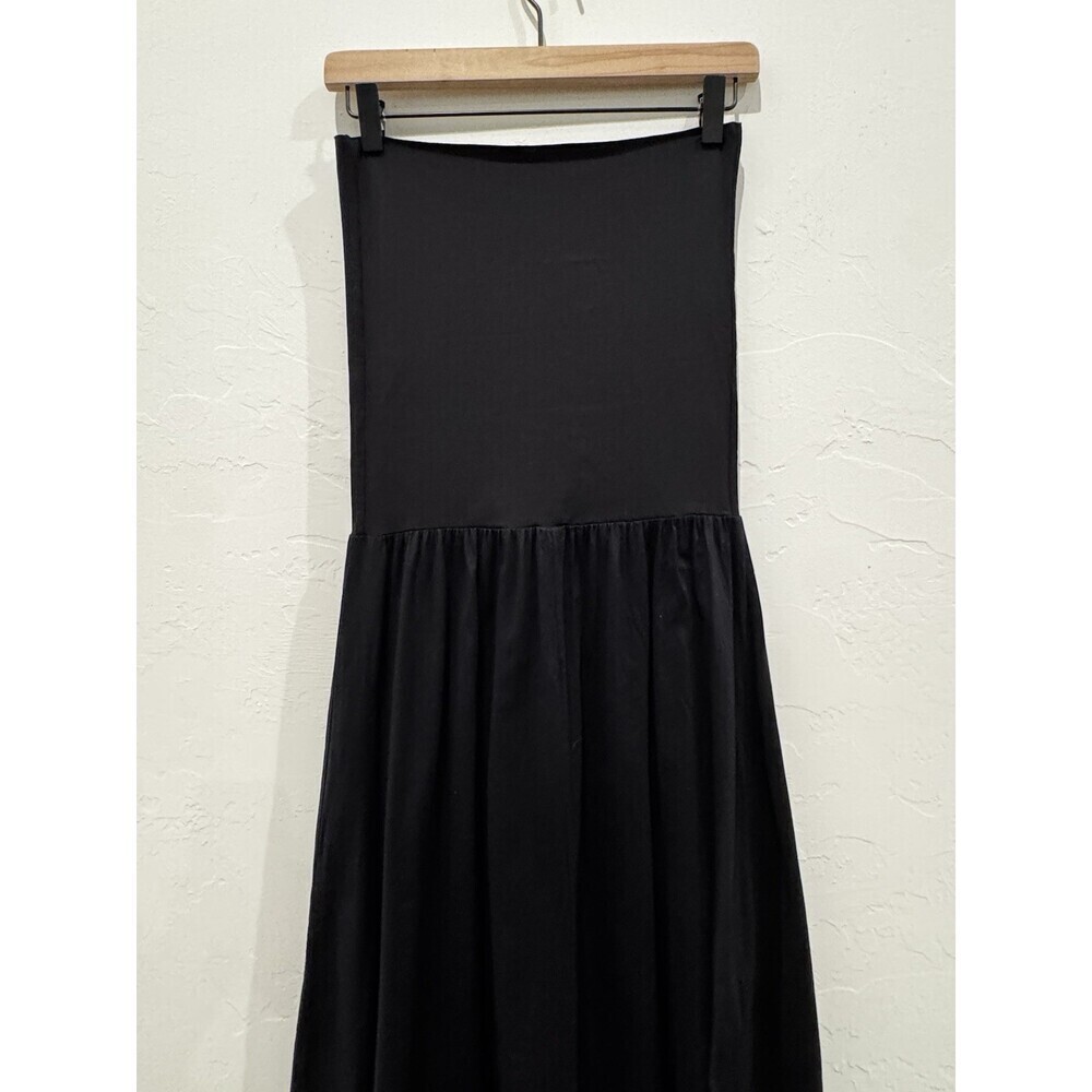 Eres Black Dress Stretchy Long Sleeveless Size M/L - Picture 6 of 9